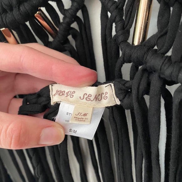 SOLD Long Fringe Festival Maxi Dress - Picture 5 of 5